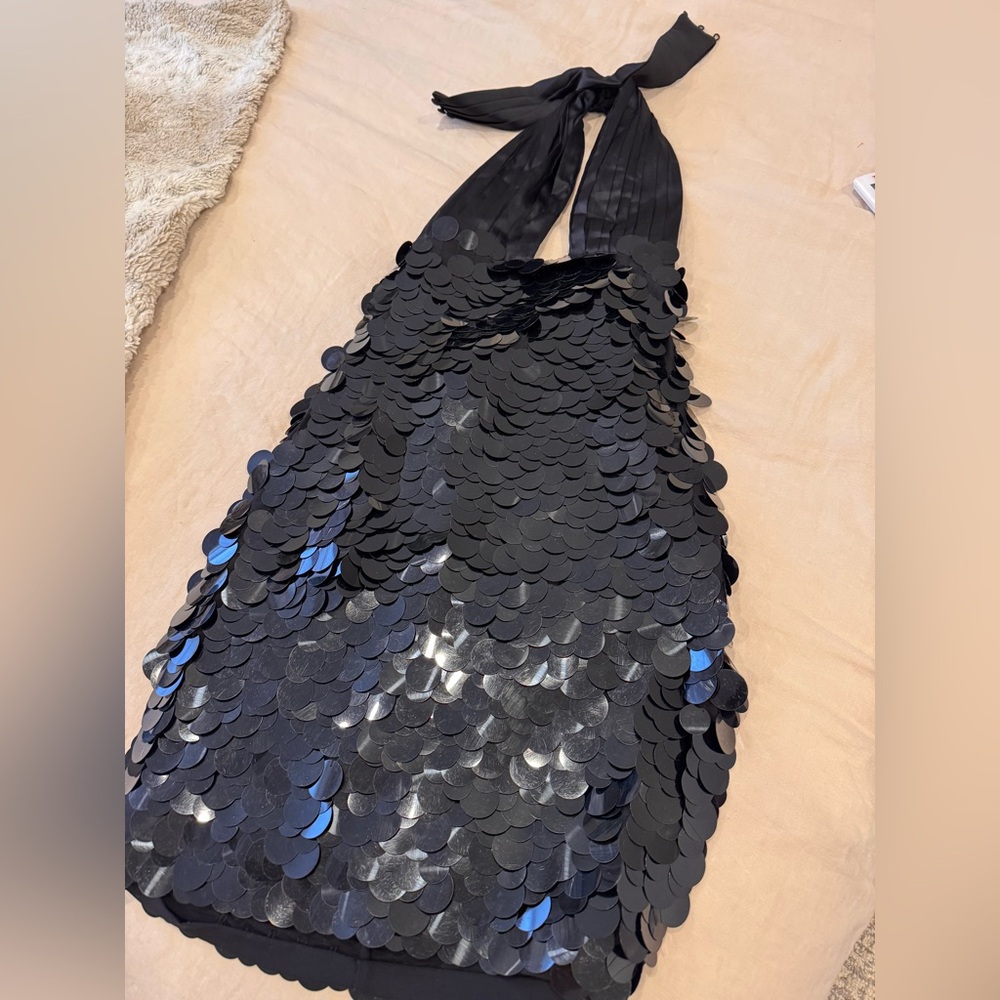 Alice + Olivia Black Sequin Embellishment